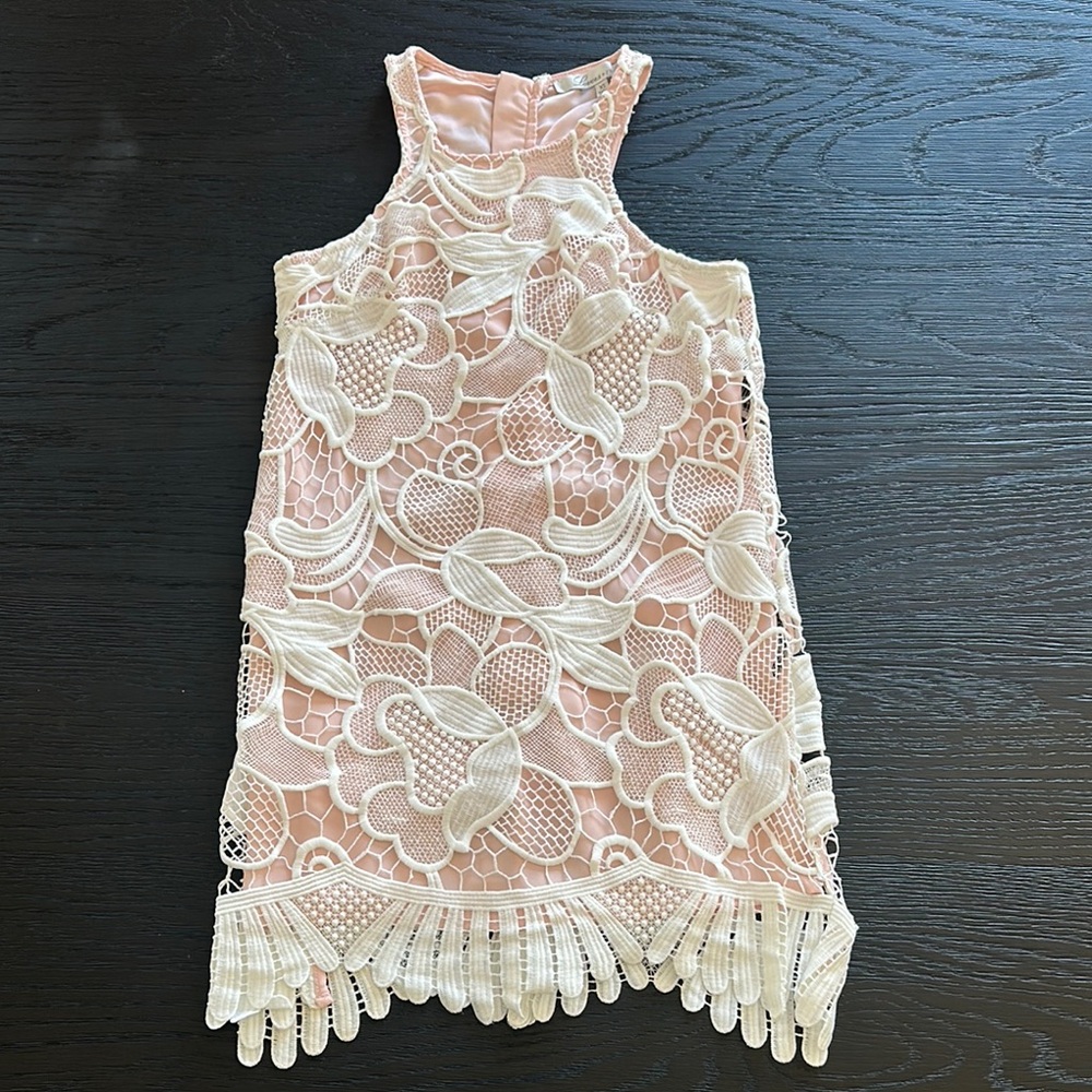 Lovers + Friends Pink Halter Sheath Dress for Weddings